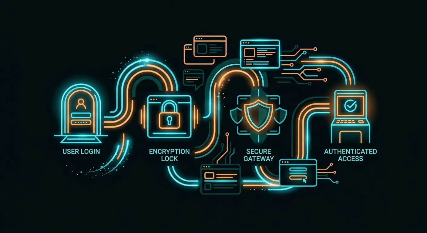 Ilustrasi alur autentikasi tarian toto login yang terenkripsi dan aman
